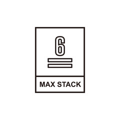 Max stack icon symbol vector illustration