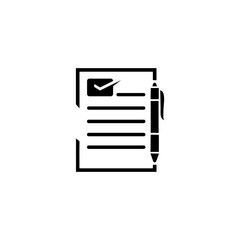 document icon  with check and cross symbol  vector illustration