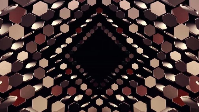 POLIGONAL VJ projection mapping show Stage Light