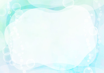 水彩の背景　水中