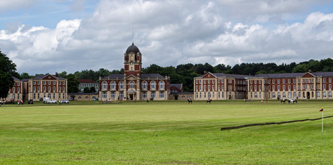 Polo field and New College, Sandhurst