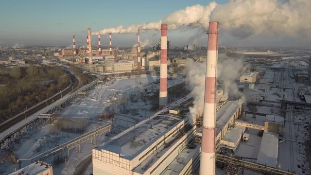 Bashkir Soda Company. Environmental pollution by the chemical plant for the production of soda ash.