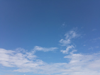 Naklejka na ściany i meble blue sky with clouds in the morning