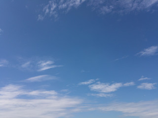 blue sky with clouds in the morning