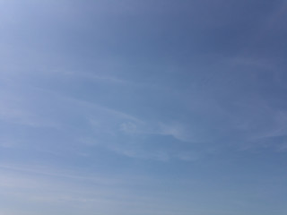 blue sky with clouds in the morning