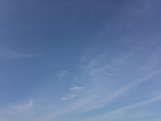 blue sky with clouds in the morning