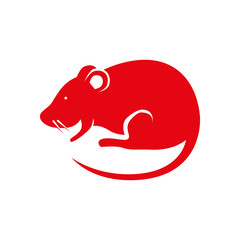 cute rodent rat isolated icon vector illustration design