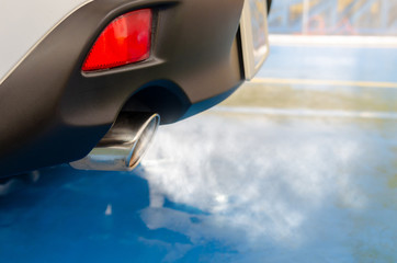 car exhaust smoke