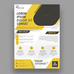 Obraz na płótnie Canvas Business Brochure, Template or Flyer Design for Advertising Concept.
