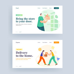 Landing Page or Web Banner Design for Bring the store to your door and Home Delivery.