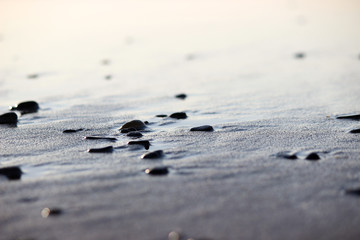 Fototapeta na wymiar rocks in the sand
