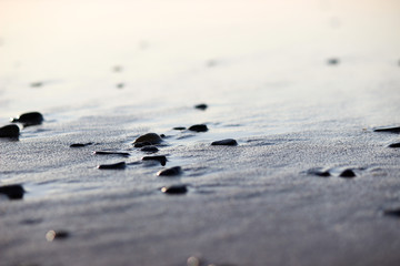 rocks in the sand