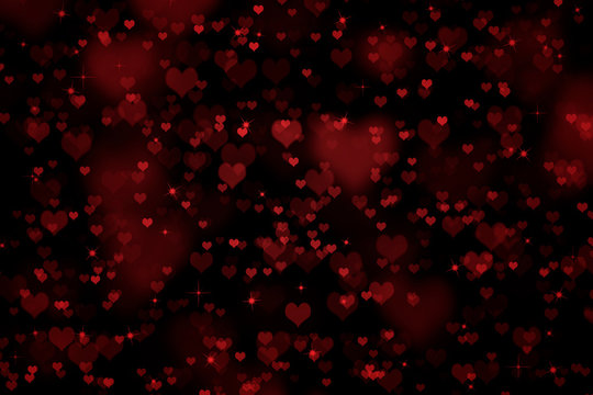 Valentines day abstract background with hearts, women's day love gradient