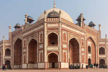 Fototapeta na wymiar Humayun's Tomb, a UNESCO world heritage site in New Delhi, India 