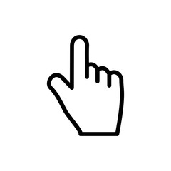 Finger icon, pointer signage trendy