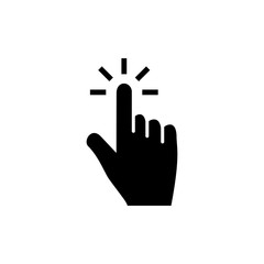 Finger icon, pointer signage trendy
