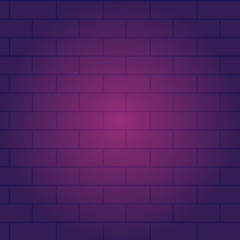 Fototapeta na wymiar Brickwork texture in violet color. Abstract brickwork, background image. Vector illustration.