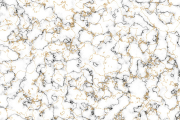 black and white marble and gold mineral luxury interior wall tile and floor pattern background