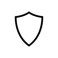 Shield icon trendy, security signage