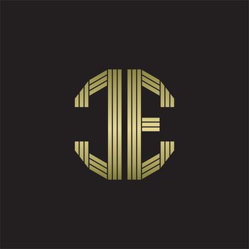 recommend clip art: CE Logo monogram outline style linked isolated with gold colors