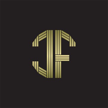 recommend clip art: CF Logo monogram outline style linked isolated with gold colors