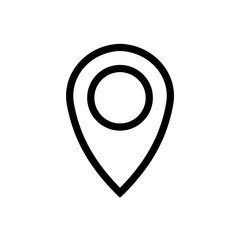 Locator pin map icon trendy