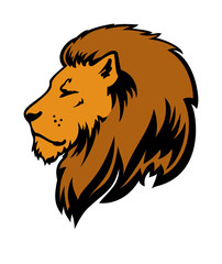 Wild Lion Vector Icon Logo Template Vector illustration