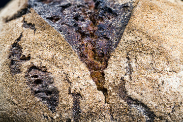 dark bread with a crisp crust