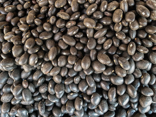 pack of Black beans in the basket