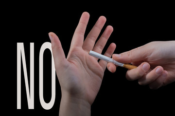 World No Tobacco Day poster for say no smoking concept