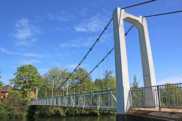 Pedestrian suspension bridge in Exeter