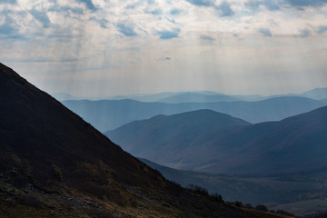 gloomy mountains in Poland - Bieszczady