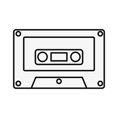 cassette music pop art style icon vector illustration design