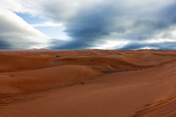 Fototapeta na wymiar Sand desert, Dubai, United Arab Emirates