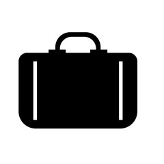 Briefcase icon vector.