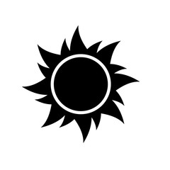 Sun icon vector