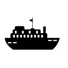 Obraz premium Ship icon vector.