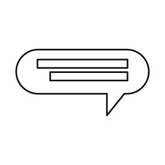 speech bubble communication isolated icon vector illustration design