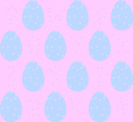 Seamless pattern, backgrounds, textures of colored abstract Easter eggs. Watercolor decorative drawing