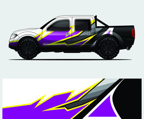 truck decal graphic wrap vector, abstract background