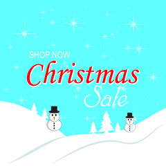 Template design Merry Christmas banner. Happy holiday brochure with decoration for xmas sale and discount. Poster Christmas lettering for a new year offer.