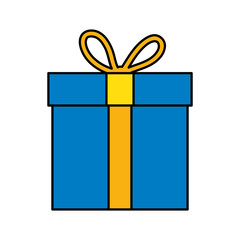 gift box present isolated icon vector illustration design
