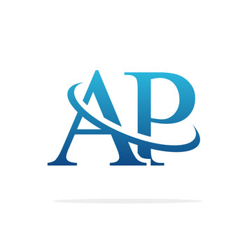 Creative AP logo icon design 