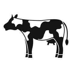 Diary cow icon. Simple illustration of diary cow vector icon for web design isolated on white background