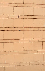 Obraz premium block and brick wall painted in beige