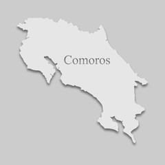 map of Comoros