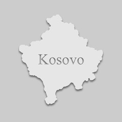 map of Kosovo