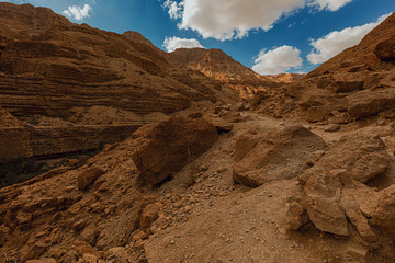 path in the mountains of the Negev desert