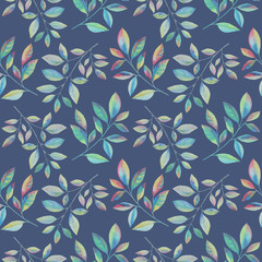 seamless floral pattern with butterflies