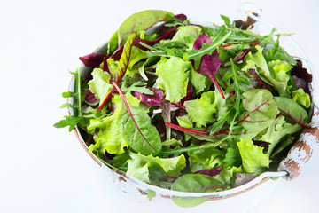 Mixed salad leaves